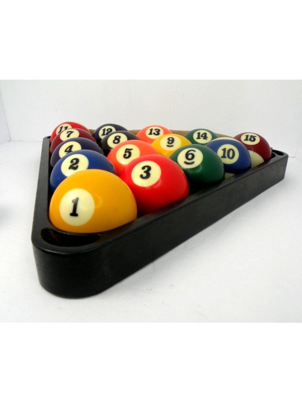 Vintage 16-Piece Billiard Pool Ball Complete Set With Que Ball & Ball Rack, Prof